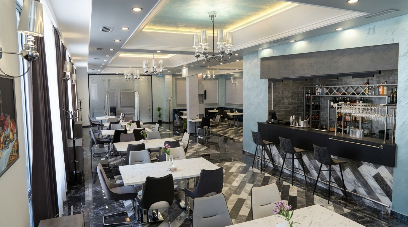 The restaurant at ThreeWays in Kapan